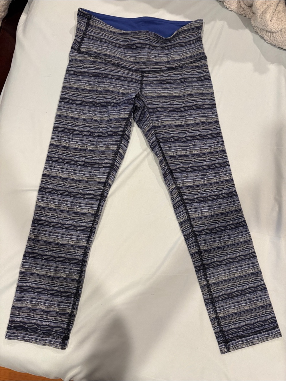 Lululemon blue striped leggings